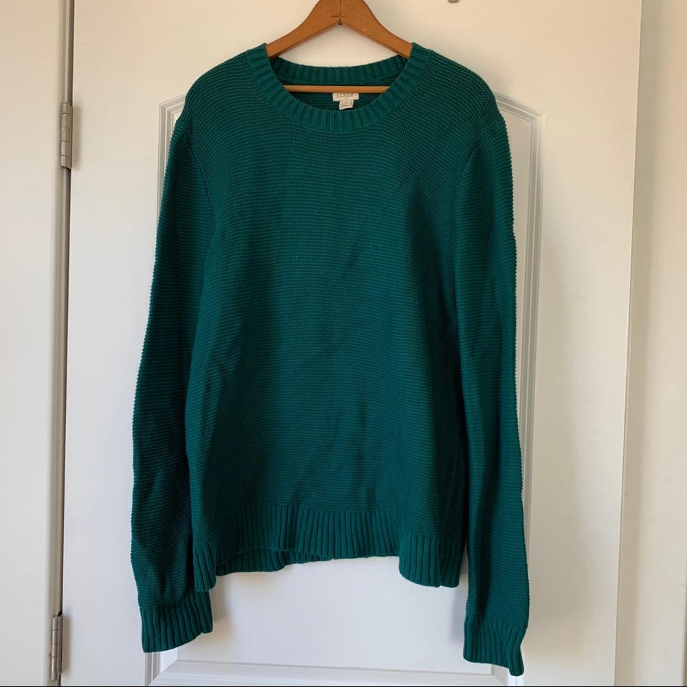 Green j crew sweater